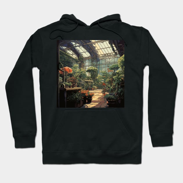 Botanical Garden Hoodie by Ray Crimson